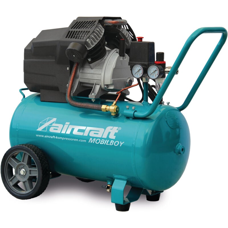 Compresseur mobile cuve 50 l 2,3 kW 3,01 Ch 400 L/min 10 bars 230V Aircraft mobilboy 401/50 e