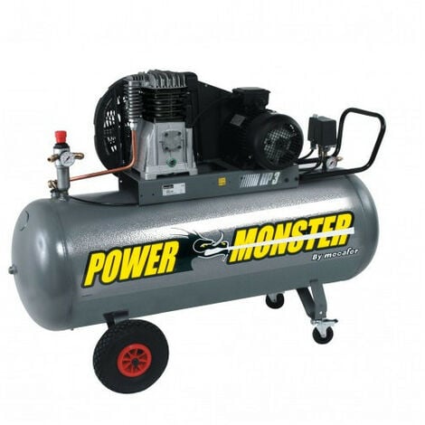 Compresseur professionnel Mécafer Power Monster 3Hp 200L monocylindre