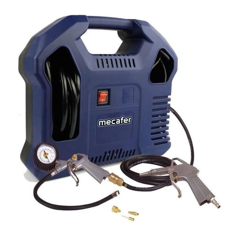 Compresseur sans cuve Mecafer 425792 - Bleu - 1,5 hp - 8 bars