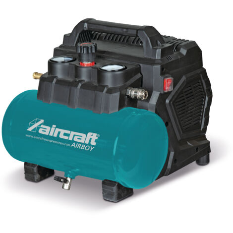 Compresseur silencieux sans huile cuve 6 L 0,9 kW / 1,2 Ch 221 L/min 8 bars 230V Aircraft AIRBOY SIL 221 OF E