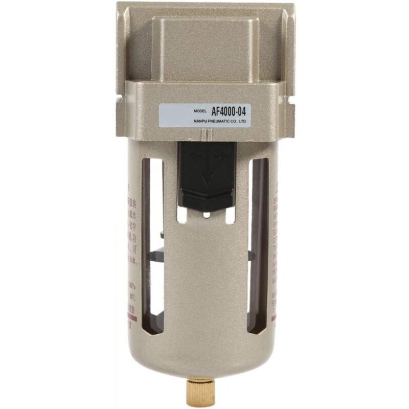 Compressor Water Trap, Water Moisture Separator Regulator Accessories, 1/2 Inch Air Filter Compressor for Parts Replacement