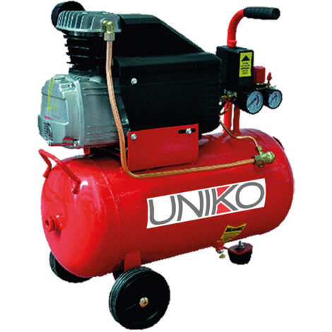Compressore 24 lt, 2 hp, ad olio coassiale