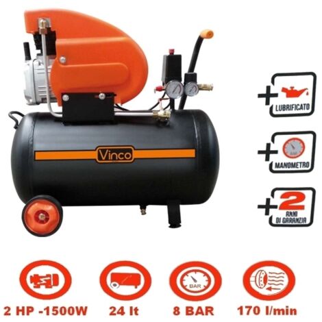 Compressore 24lt. ad olio Vinco - 60600 FDL24