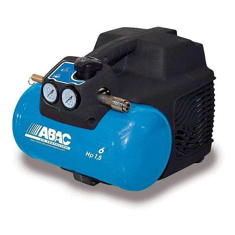 Image of Imbriano - Compressore 6 Litri Aria Abac Start 015 1,5 Hp Portatile