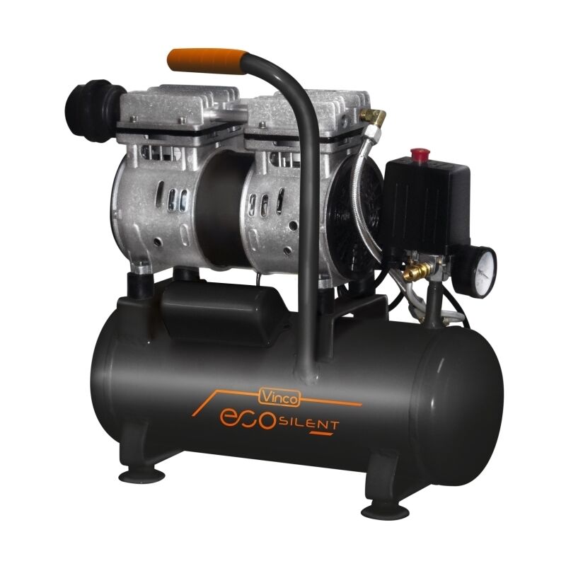 Grecoshop - Compressore 8lt. a secco silenziato Vinco - 60700 EcoSilent