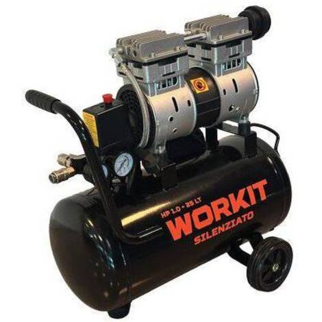 COMPRESSORE AC SILENZIATO WORKIT - SECCO LT 25 HP 1,0 - 1 pezzo