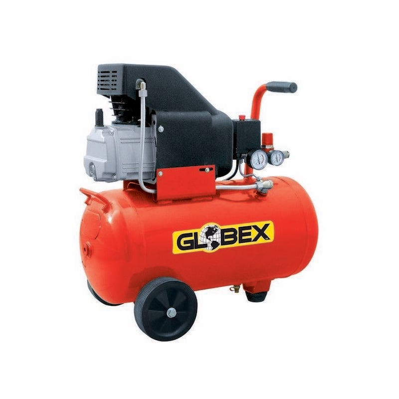 Image of Globex - compressore aria monofase 230v capacità 24 litri 1500w 2hp