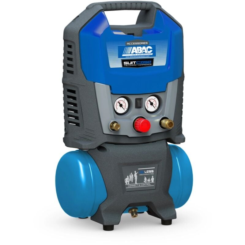 Image of Abac - compressore aria portatile silenziato 'suitcase 6' 6l 1,5hp
