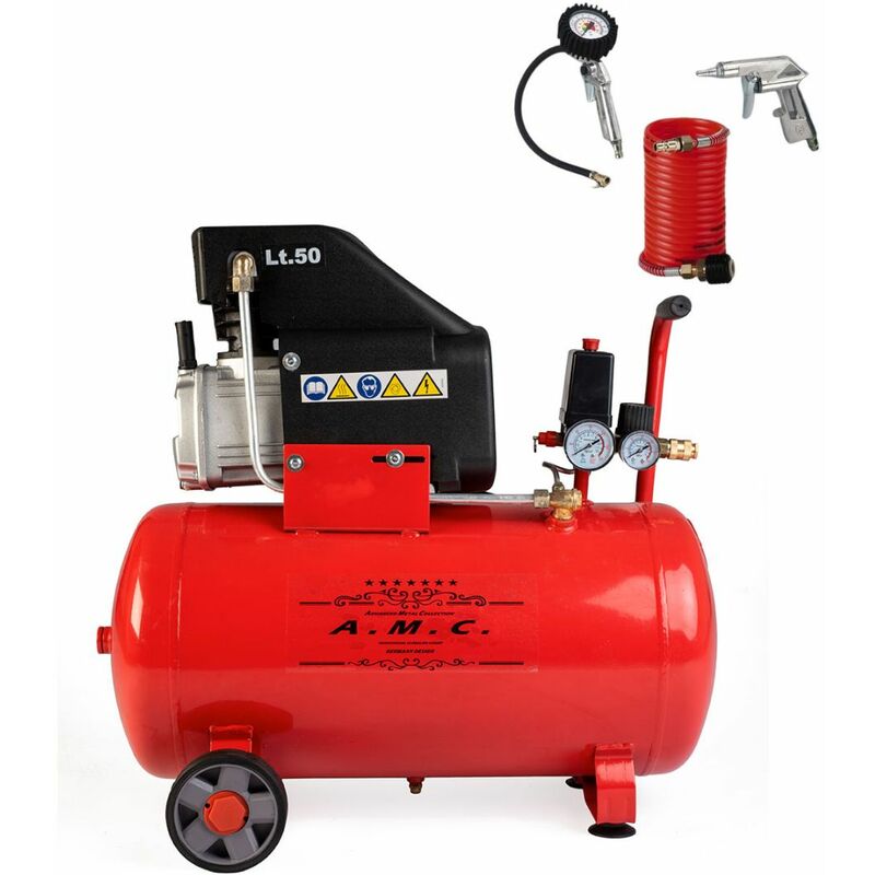 AMC - Compressore aria da 50 litri 1500W elettrico...