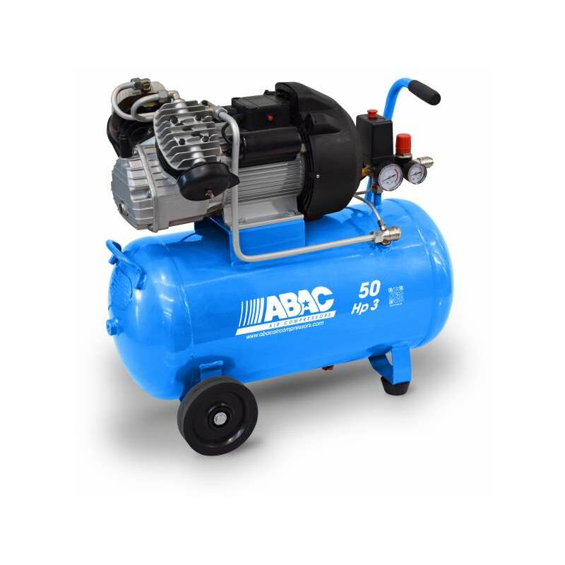 Image of Abac - compressore aria lubrificato serie pro v36/50 cm3 alte prestazioni serbatoio 50 litri 3 hp 355 l/min