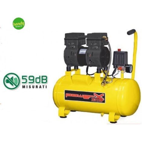 compressore aria silenziato 6l 1,5 hp