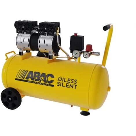 compressore aria silenziato abac "montecarlo xt sil 10" 50 litri 1 hp