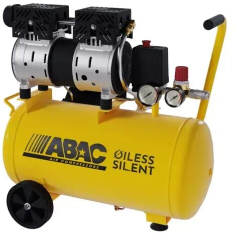 compressore aria silenziato abac "pole position" 24 litri 1 hp