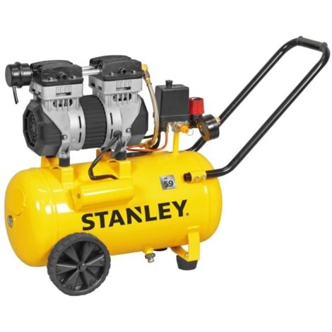 compressore aria silenziato stanley "sxcms1324he" 24l 1,3hp