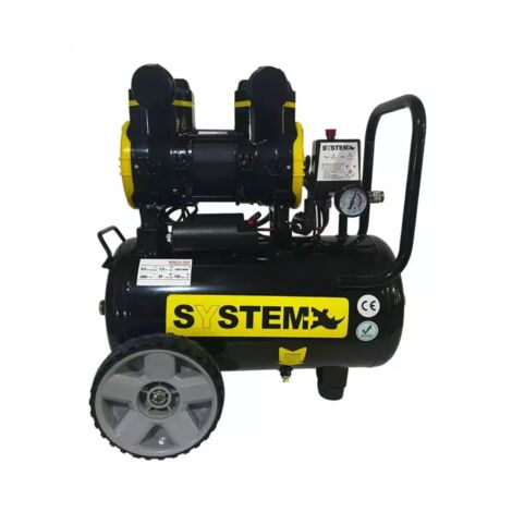 compressore aria silenziato system+ 24l