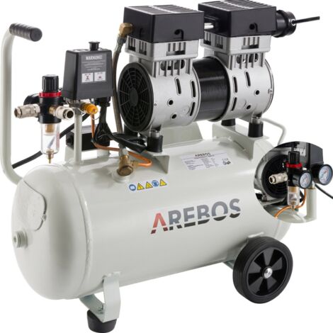 Compressore Aria Super Silenziato 800 W 24L 54,5dB(A)