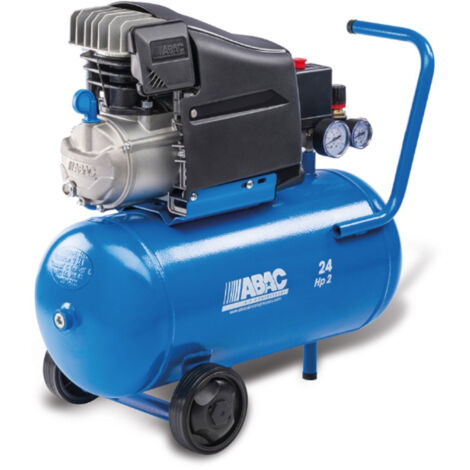 Compressore coassiale elettrico carrellato pole position L20 line Abac 24 lt 2HP