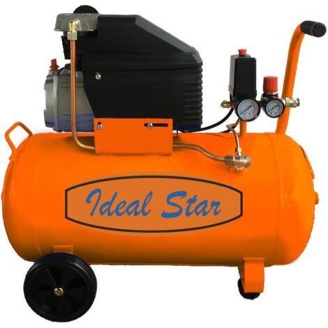 compressore coassiale ideal star 50 lt