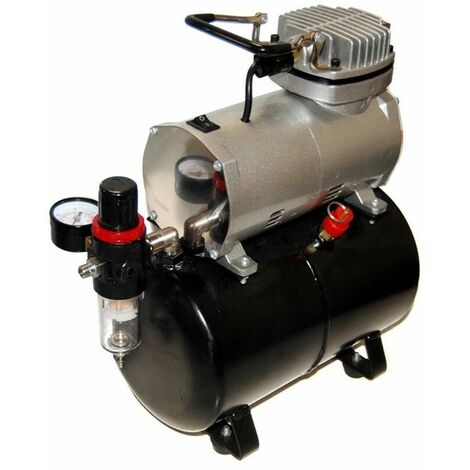 Compressore Con Serbatoio Aria Per Aerografo Aeropenna Modelismo Minicompressore