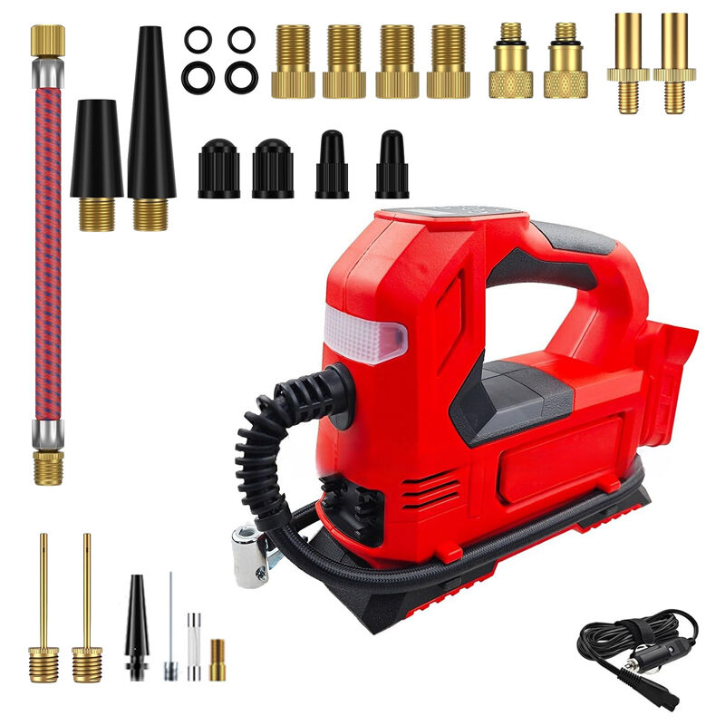 Image of Compressore da 150 PSI per batteria Milwaukee M18, pompa d'aria elettrica per auto, display digitale a LED