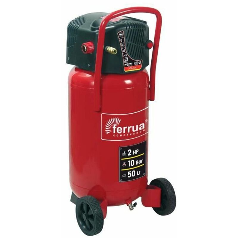 Image of Compressore d'Aria Ferrua 425089 Verticale 1500 W 10 bar 50 L