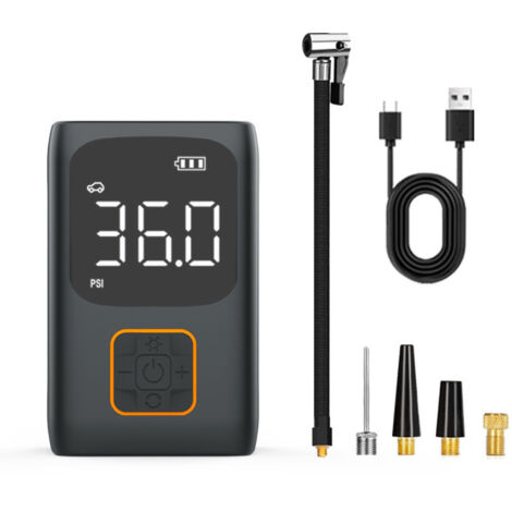 Compressore d'aria portatile per auto, display digitale wireless intelligente