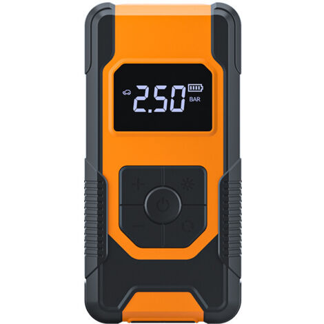 Compressore d'aria portatile per gonfiaggio pneumatici 150PSI, Pompa d'aria portatile per pneumatici per auto elettrica senza fili, Pompa per pneumatici automatica a 4 velocità con manometro digitale 