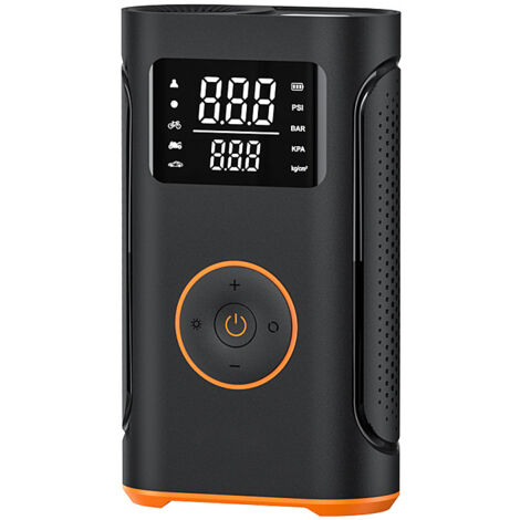 Compressore d'aria portatile per gonfiaggio pneumatici, 160 PSI, Gonfiaggio 3 volte più veloce, Pompa elettrica, Spegnimento automatico, Pompa per bicicletta con luce LED e manometro digitale per auto