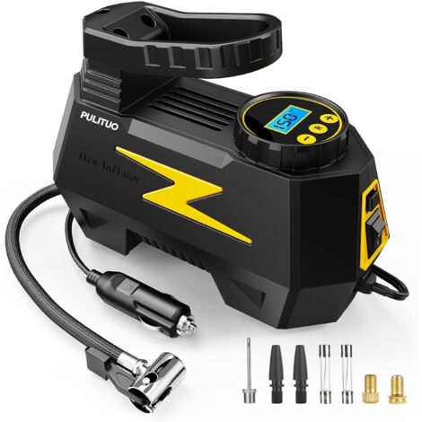 Compressore d'Aria Portatile 12V DC 150PSI con Manometro