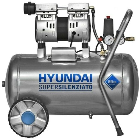 compressore d'aria supersilenziato hyundai - 59 db da 50 litri