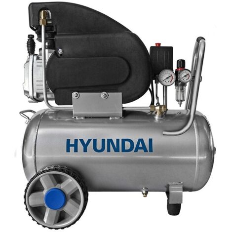 Compressore elettrico Hyundai lubrificato 24Lt con filtro separatore motore 2Hp