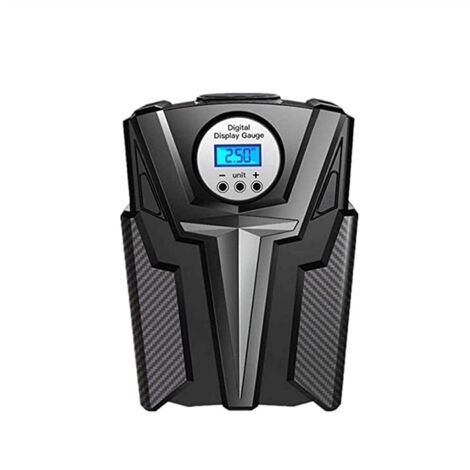 Compressore per auto 3 in 1, LED, spegnimento automatico, display digitale, con spegnimento automatico, portatile, ABS, 12 V, nero
