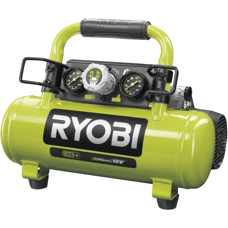 Image of Ryobi - compressore portatile a batteria 18v r18ac-0, solo corpo macchina batteria non inclusa