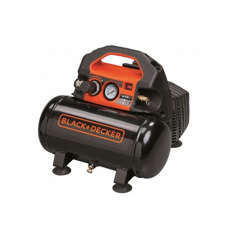 Black&decker - Black&decker sprężarka bezolejowa 6l 0,5km 8bar 55 l/min