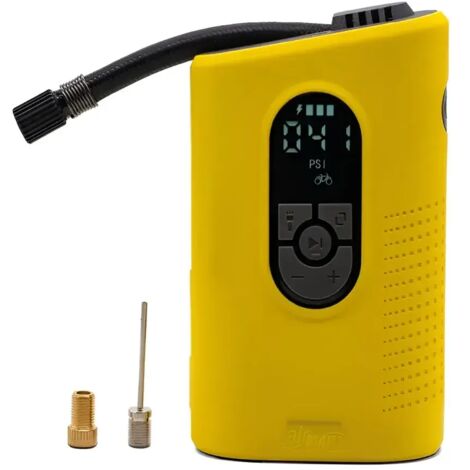 Compressore Portatile ad Aria Manometro Adattatori Auto Bici Gonfiabili