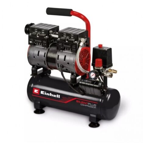 Compressore silenzioso Einhell TE-AC 6 Silent 550W serbatoio 6L 57dB 8bar