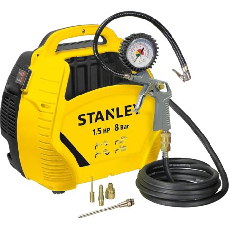 Compressore stanley air kit aria portatile senza serbatoio 1,5 hp 8 bar