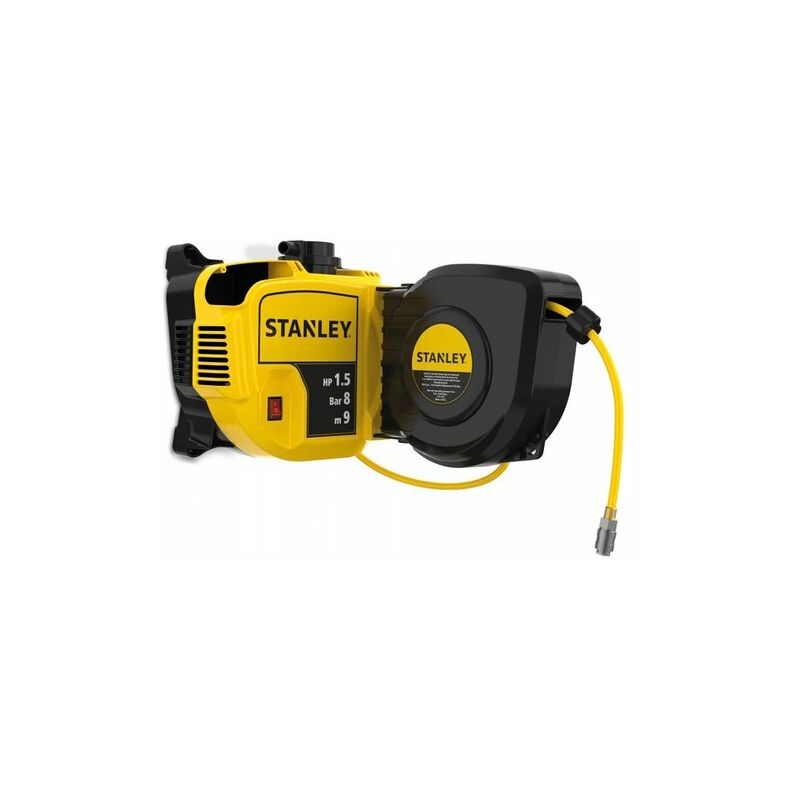 Stanley - compressore a muro con arrotolatore wall...