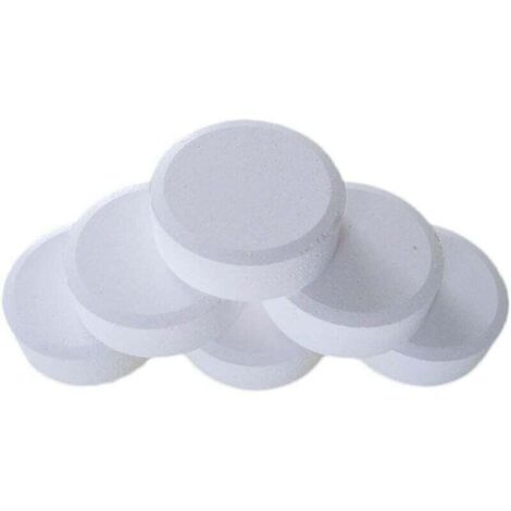 Comprimés de chlore multifonctions pour piscine Comprimés de chlore Comprimés désinfectants instantanés pour piscine Comprimés effervescents au dioxyde de chlore pour piscine et spa (50 comprimés)
