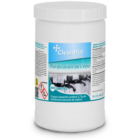 Comprimés de purification de l'eau - Cleanpill - 300 comprimés