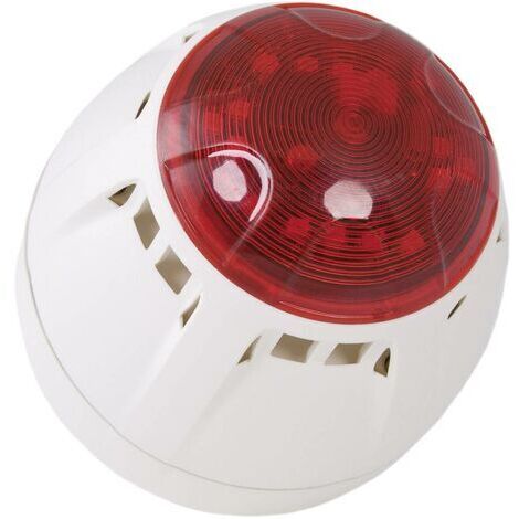 ComPro Kombi-Signalgeber LED Chiasso Razor Rot Blitzlicht, Dauerton 12 V/DC, 24 V/DC 100 dB