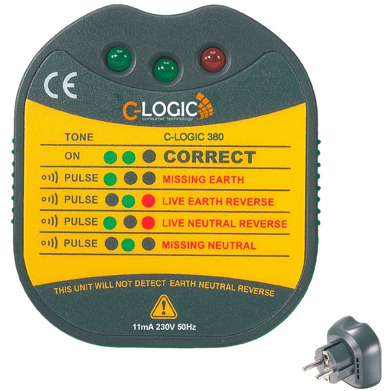 

C-logic - Comprobador cableado de enchufes