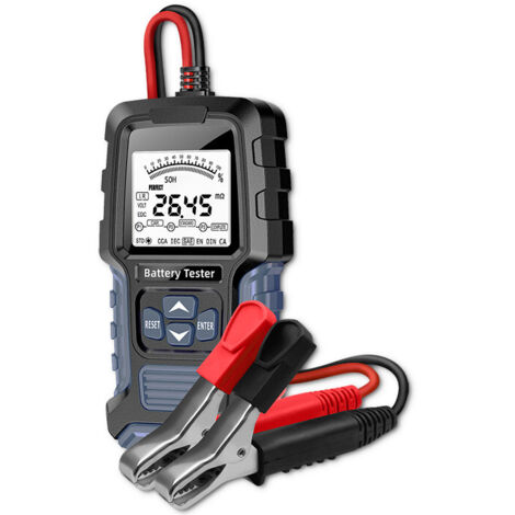 Comprobador de batería digital Qoltec con pantalla LCD  12 V  24 V  3 Ah-250 Ah