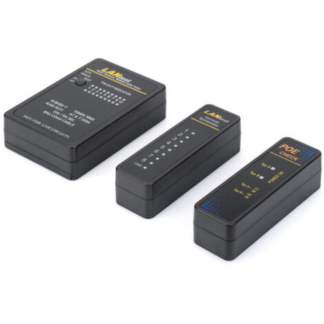 Comprobador de cables digitus multi-red rj45 bnc