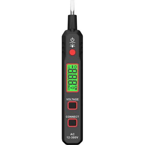 Comprobador de tensión CA sin contacto 12-300 V, bolígrafo detector eléctrico, herramienta multiusos para electricistas, 1 pieza