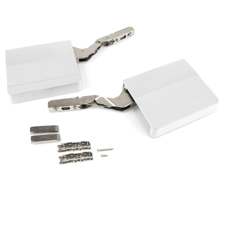 

Compás para puertas elevables, fuerza 480-1.250, Acero y plástico, Blanco