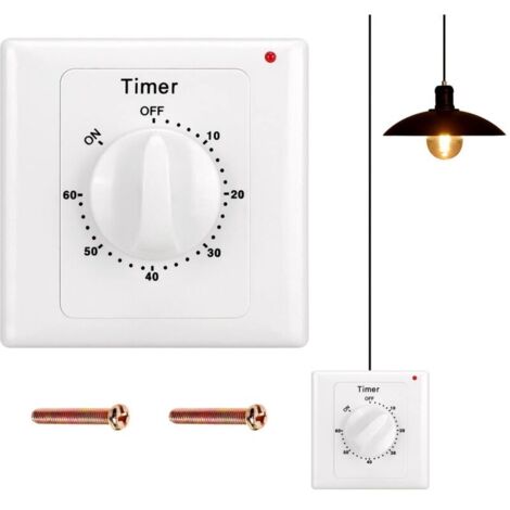 Compte à rebours Interrupteur AC 220 V Minuterie 60 min Interrupteur de commande de minuterie