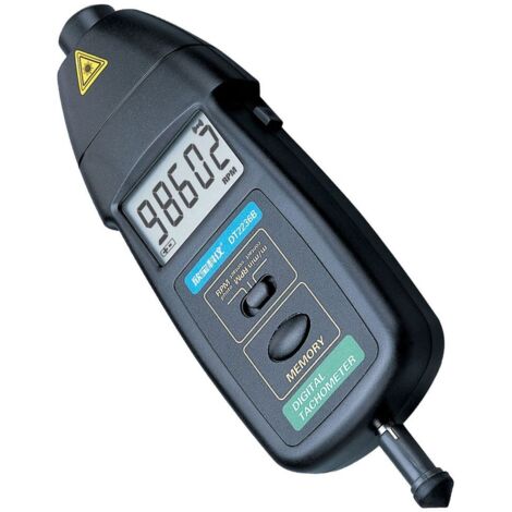 Compte Tour digital/Tachymétre Optique Laser et Contact (DT2236B)