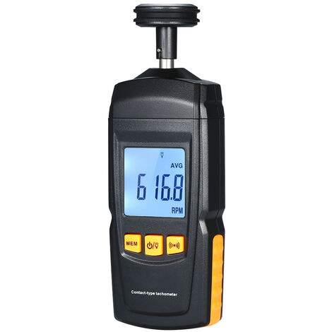 Compte-tours a contact KKmoon, mesure de la vitesse de la ligne de contact 0,5 ～ 19999 tr / min GM8906 livre sans batterie