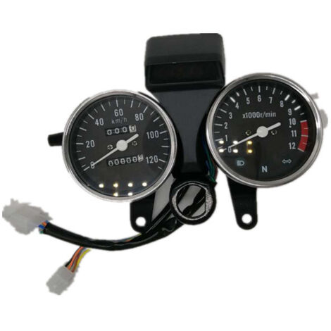 Compte-tours de moto, compteur kilométrique de cruiser, ensemble compte-tours GN125